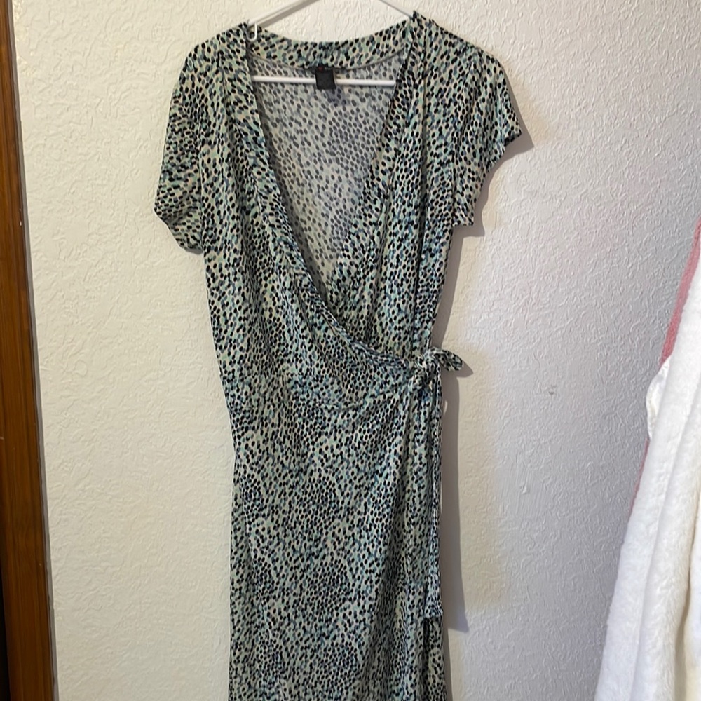 Multicolor polka dot dress